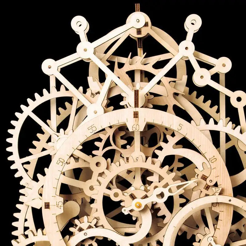 3D Holzpuzzle Mechanische Uhr Das Pendel