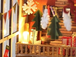 Book Nook zu Weihnachten