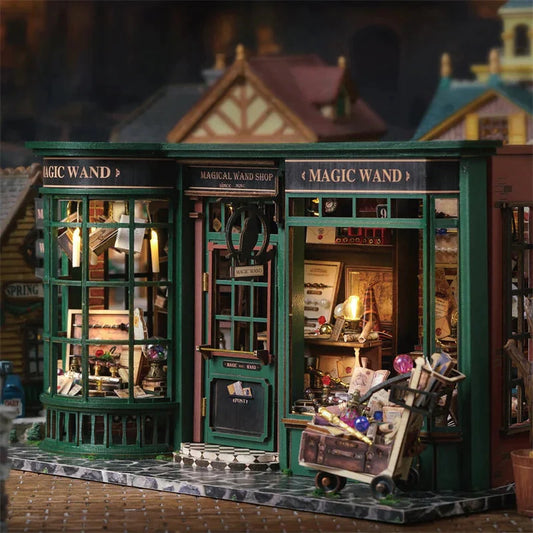 Puppenhaus Holz Magic Wand Shop